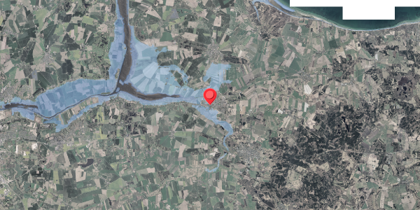 Stomflod og havvand på Nygade 4, 8961 Allingåbro