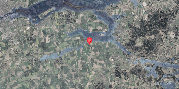 Stomflod og havvand på Allingvej 6, 8963 Auning