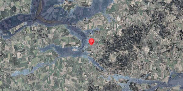 Stomflod og havvand på Centervej 25, 8963 Auning
