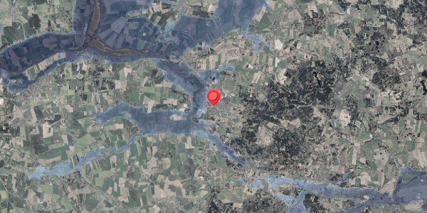 Stomflod og havvand på Centervej 93, 8963 Auning