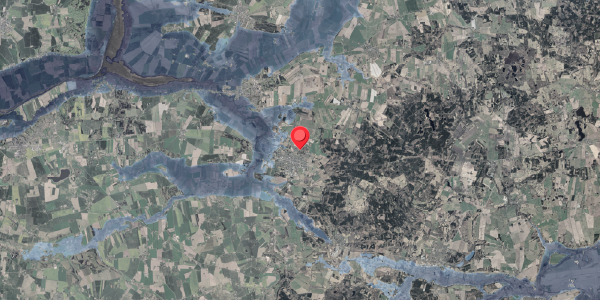 Stomflod og havvand på Egernvej 13, 8963 Auning