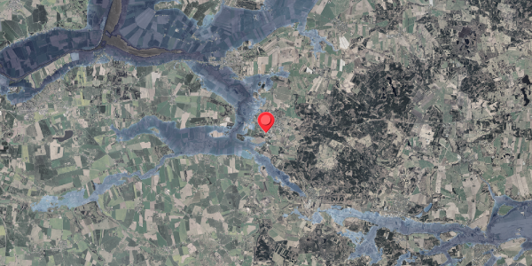 Stomflod og havvand på Industrivej 16, 8963 Auning