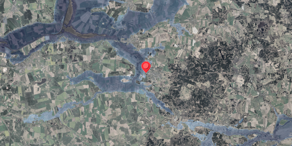Stomflod og havvand på Industrivej 123, 8963 Auning