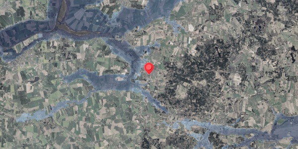 Stomflod og havvand på Linde Alle 4, 8963 Auning
