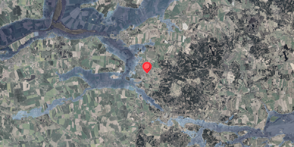 Stomflod og havvand på Nyvangsvej 7, 8963 Auning