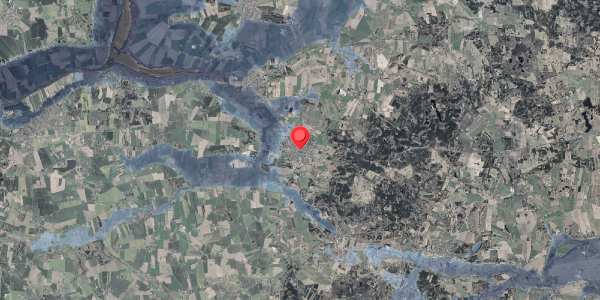 Stomflod og havvand på Nygade 9, 8963 Auning