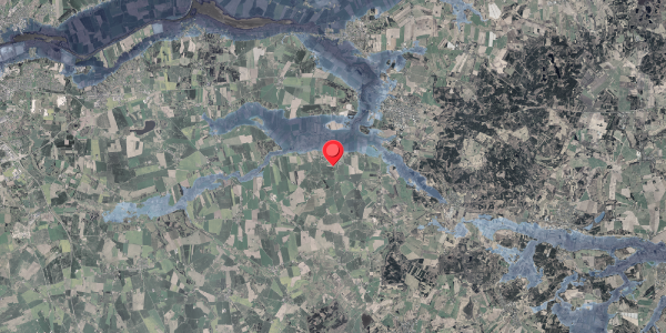 Stomflod og havvand på Oustrupvej 6, 8963 Auning