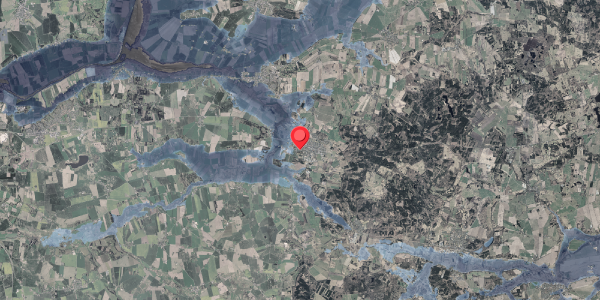 Stomflod og havvand på Pilevej 4, 8963 Auning