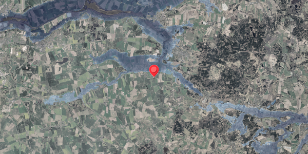 Stomflod og havvand på Ringvej 6, 8963 Auning