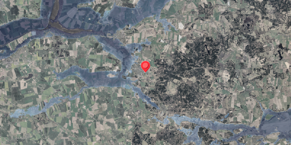 Stomflod og havvand på Sandvej 7, 8963 Auning