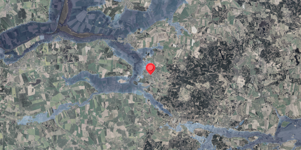 Stomflod og havvand på Vestergade 20, 8963 Auning