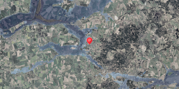 Stomflod og havvand på Vestergade 23, 8963 Auning