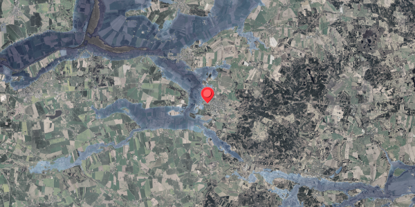 Stomflod og havvand på Vestergade 43, 8963 Auning