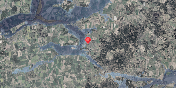 Stomflod og havvand på Vestergade 46, 8963 Auning