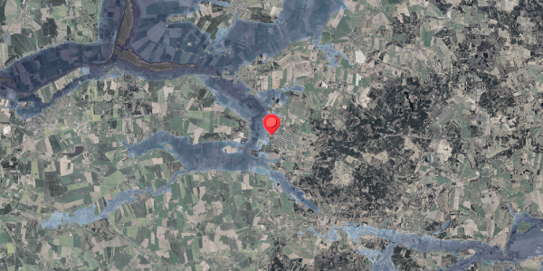 Stomflod og havvand på Vestergade 52, 8963 Auning