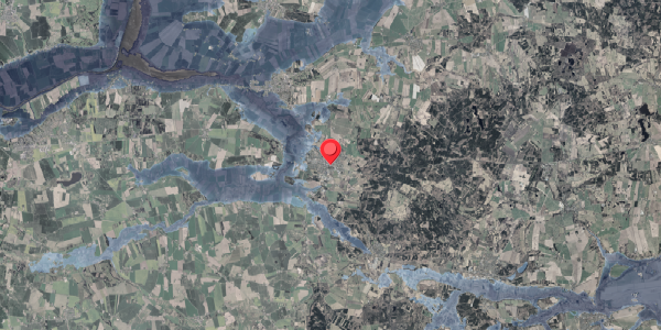 Stomflod og havvand på Østergade 21, 8963 Auning
