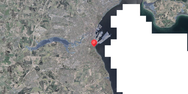 Stomflod og havvand på Carl Nielsens Vej 1, 8000 Aarhus C