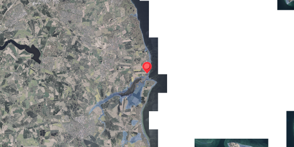 Stomflod og havvand på Strandbovej 2, . , 8340 Malling