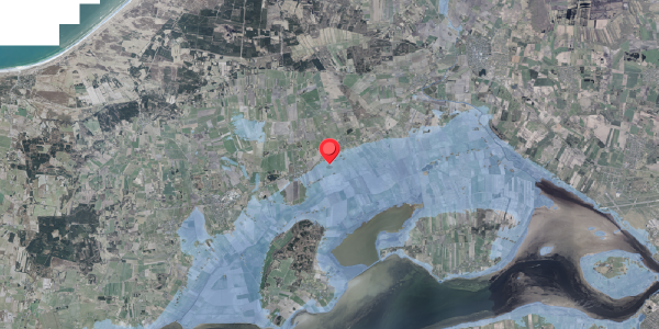 Stomflod og havvand på Thyvej 33, 9460 Brovst