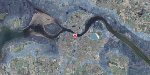 Stomflod og havvand på Algade 19A, 9000 Aalborg