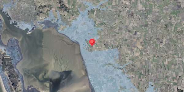 Stomflod og havvand på Østertoften 38, 6740 Bramming