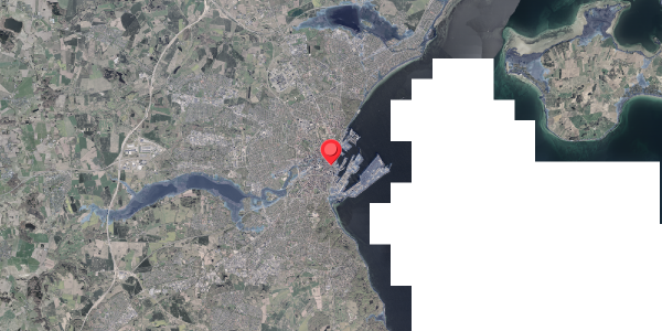 Stomflod og havvand på Fredensgade 21, 8000 Aarhus C