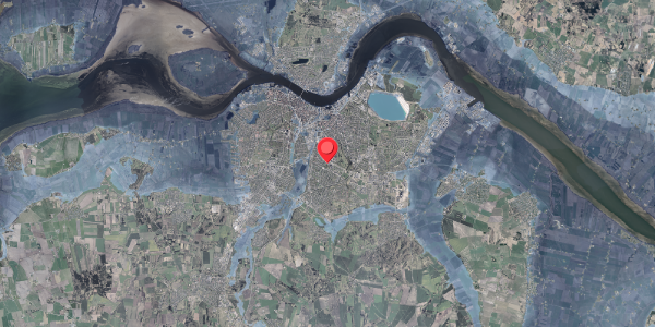 Stomflod og havvand på Fridtjof Nansens Vej 2E, 9210 Aalborg SØ