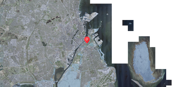 Stomflod og havvand på Fabriksområdet 101, 1440 København K
