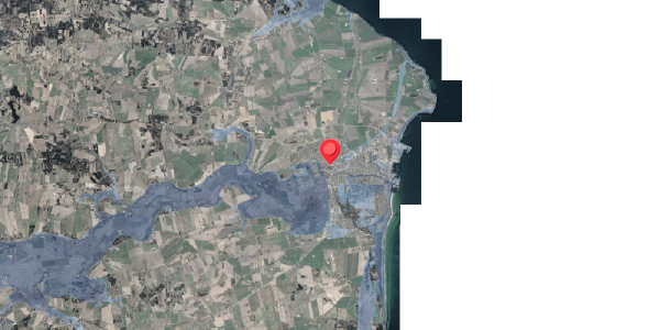 Stomflod og havvand på Nytorv 9, 8500 Grenaa