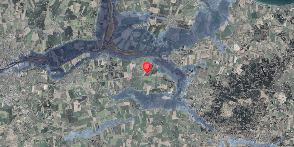 Stomflod og havvand på Halmvejen 1, 8961 Allingåbro
