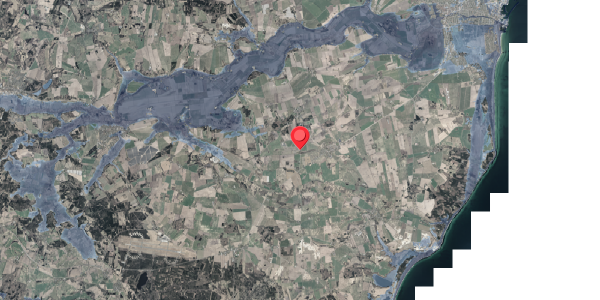 Stomflod og havvand på Obdrupvej 8, 8570 Trustrup