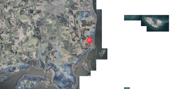 Stomflod og havvand på Egehovedet 55A, 8300 Odder