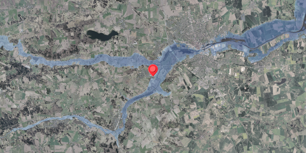 Stomflod og havvand på Engvej 13, 8870 Langå