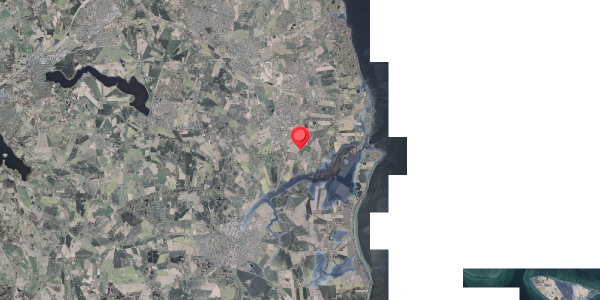 Stomflod og havvand på Pøelvej 30, 8340 Malling