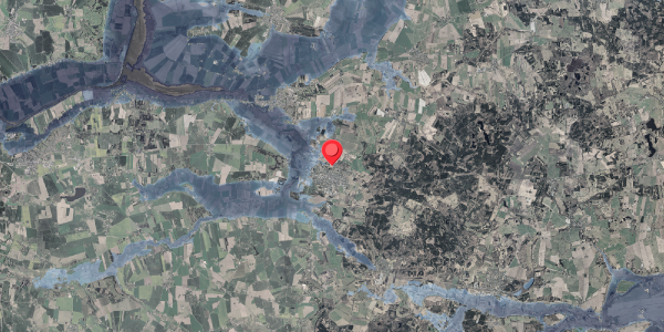 Stomflod og havvand på Blomsterdalen 15, 8963 Auning