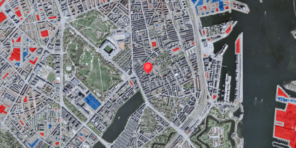Jordforureningskort på Rosenvængets Allé 17B, 1. tv, 2100 København Ø