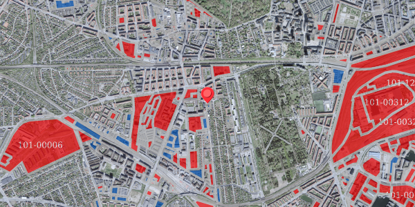 Jordforureningskort på Trekronergade 13, 2500 Valby