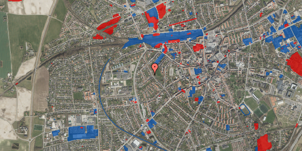 Jordforureningskort på Holbergsgade 21, 4200 Slagelse