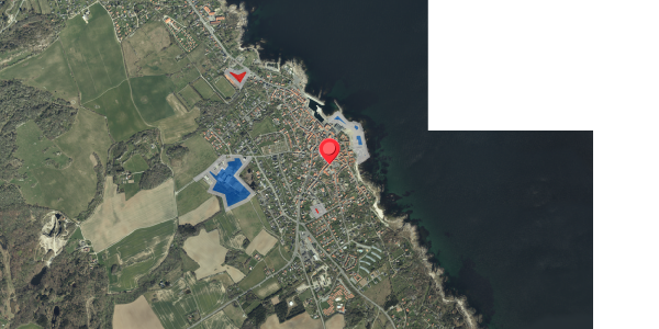 Jordforureningskort på Storegade 1, 3770 Allinge