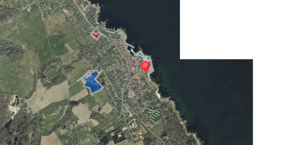 Jordforureningskort på Østergade 8A, 3770 Allinge