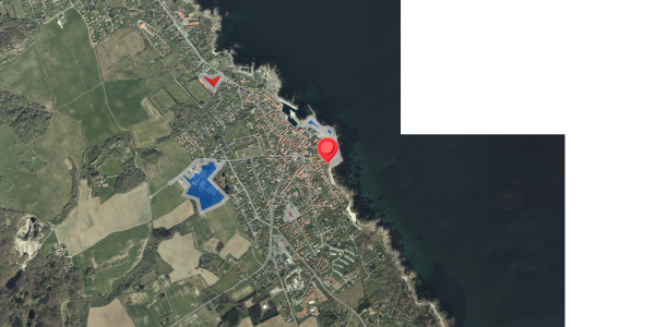 Jordforureningskort på Østergade 8E, 3770 Allinge