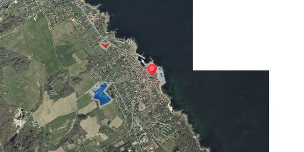Jordforureningskort på Østergade 11, 3770 Allinge