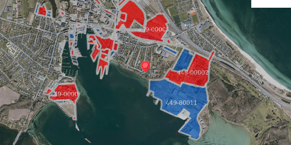 Jordforureningskort på Kystvej 21, 5800 Nyborg