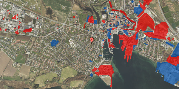 Jordforureningskort på Pilevej 21, 5800 Nyborg