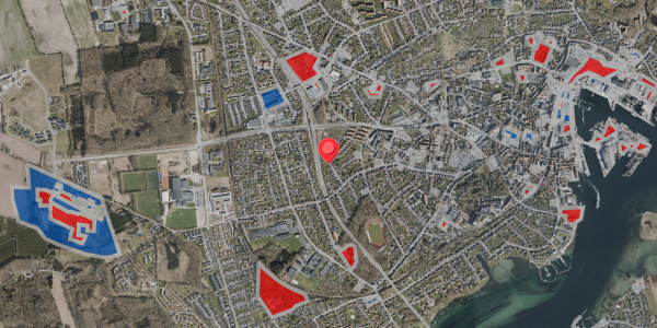 Jordforureningskort på Fruerskovvej 21, 5700 Svendborg