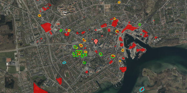 Jordforureningskort på Tinghusgade 21, 5700 Svendborg