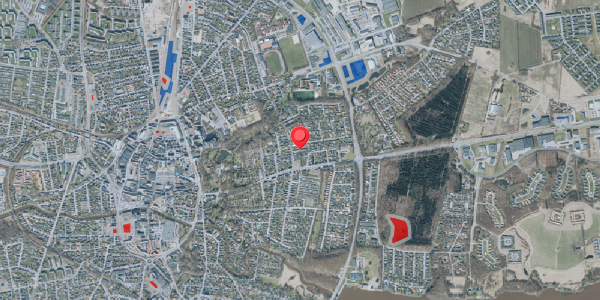Jordforureningskort på Vikkevej 14, 7500 Holstebro
