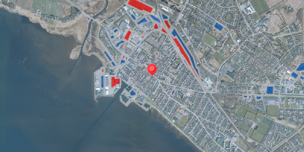 Jordforureningskort på Algade 14, 6950 Ringkøbing