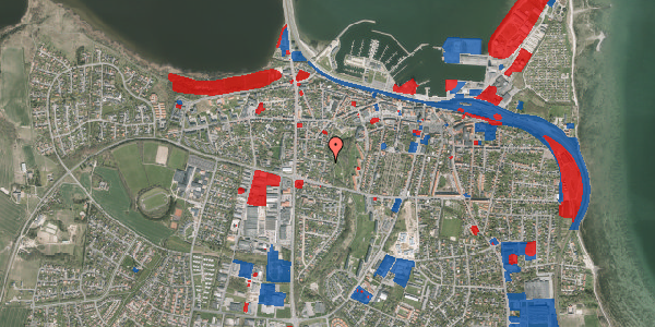 Jordforureningskort på Langgade 54, 7600 Struer