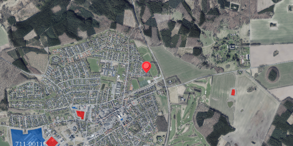 Jordforureningskort på Langagervej 13, 8450 Hammel